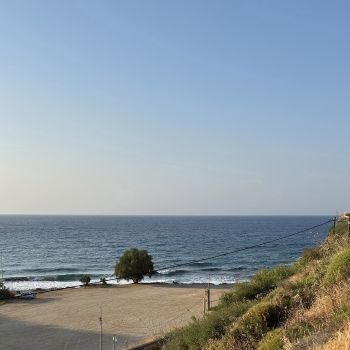 view from the flat kafenio